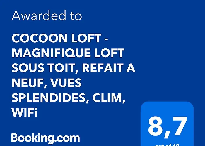 Cocoon Loft - Magnifique Loft Sous Toit, Refait A Neuf, Vues Splendides, Clim, Wifi